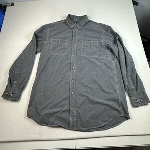 Alaskan Hardgear Shirt Mens XL Tall Gray Button Down Bush Pilot Workwear